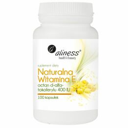 Naturalna Witamina E 400 IU 100 Kapsułek - Aliness