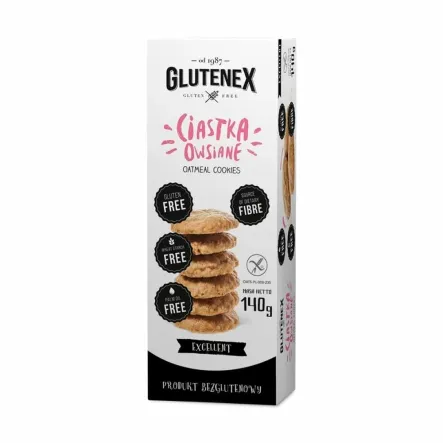 Ciastka Owsiane Bezglutenowe 140 g Glutenex