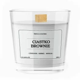 Sojowa Świeca Zapachowa CIASTKO BROWNIE 200 ml  - Vitafarm