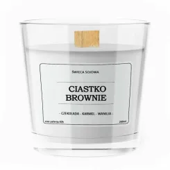 Sojowa Świeca Zapachowa CIASTKO BROWNIE 200 ml  - Vitafarm