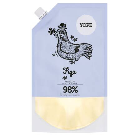 Uzupełniacz Mydło Naturalne w Płynie Figa 500 ml - Yope 