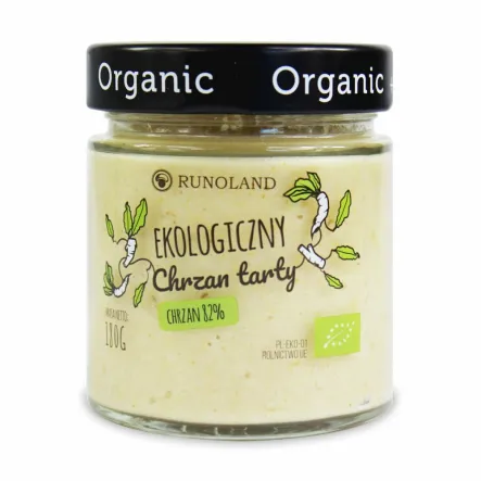 Chrzan Tarty Bio 180 g - Runoland