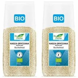 Zestaw 2 x Kasza Gryczana Niepalona Bezglutenowa Bio 1 kg - Bio Planet