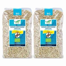 Zestaw 2 x Kasza Gryczana Niepalona Bezglutenowa Bio 1 kg Bio Planet