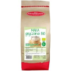 Mąka Gryczana Pełnoziarnista Eko 1 kg - Młyn Niedźwiady
