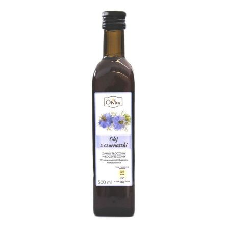 Olej z Czarnuszki Tłoczony w Polsce 500 ml - Olvita