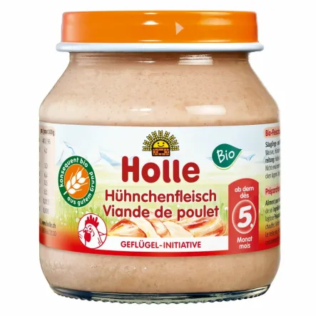 Danie dla Niemowląt Kurczak Bio 125 g - Holle - Wyprzedaż