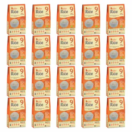 Zestaw 20 x Makaron Konjac w Kształcie Ryżu Bezglutenowy Bio 385g - Better Than Foods