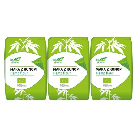 3 x Mąka z Konopi Bio 400 g - Bio Planet