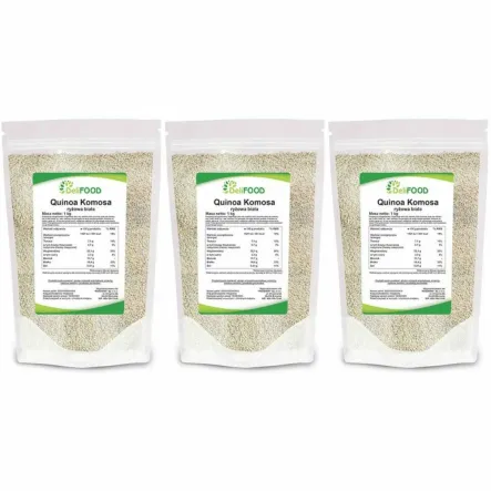 3 x Quinoa Komosa Ryżowa Biała 1 kg - Delifood
