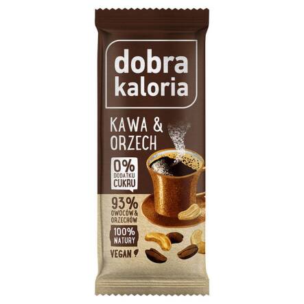 Baton Owocowy Kawa & Orzech 35 g - Dobra Kaloria