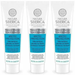 3 x Pasta do Zębów Wzmacniająca Arktyczna Ochrona 100 g - Natura Siberica