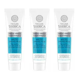 3 x Pasta do Zębów Wzmacniająca Arktyczna Ochrona 100 g - Natura Siberica