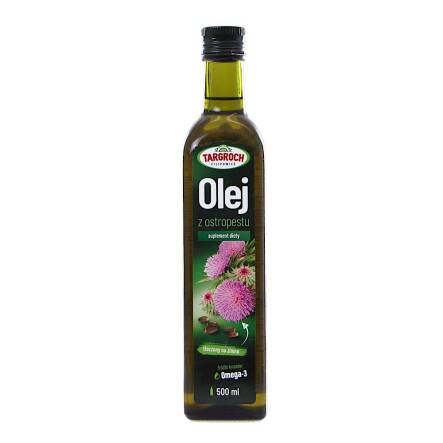 Olej z Ostropestu Suplement Diety 500 ml - Targroch - Przecena Krótka Data Minimalnej Trwałości
