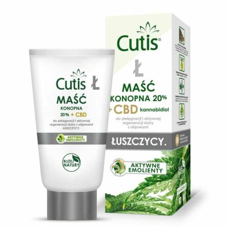 CUTIS Ł - ŁUSZCZYCA Maść Konopna 20%+CBD 120 ml - myLab - Wyprzedaż