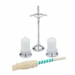 Komplet, Zestaw Kolędowy Papieski Mały Srebrny