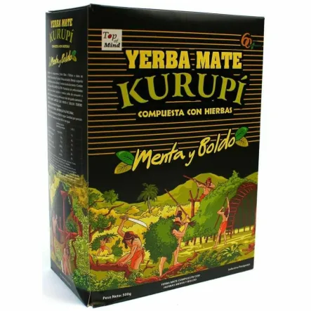 Yerba Mate Kurupi Compuesta Especial Menta Boldo 0,5 kg