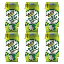 6 x Woda Kokosowa Naturalna UHT Bio 330 ml - Cocomi