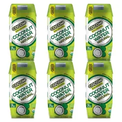 6 x Woda Kokosowa Naturalna UHT Bio 330 ml - Cocomi