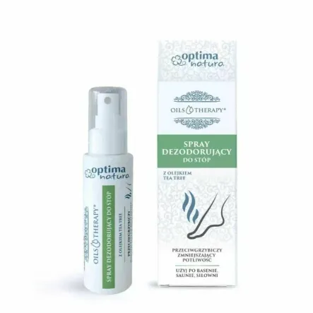 OILS THERAPY Spray Dezodorujący Do Stóp z Olejkiem Tea Tree 75 ml - Optima Natura - Wyprzedaż 