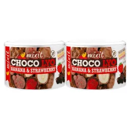 2 x Chrupiące Banany i Truskawki w Czekoladzie 150 g - Mixit