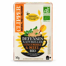 Herbatka z Imbirem i Moringą o Smaku Miodu BIO 15x 2 g (30 g) - Clipper