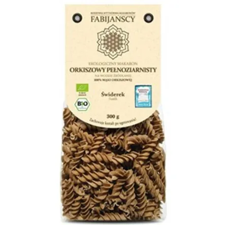 Makaron Orkiszowy Razowy Świderek Fusilli Bio 300 g Fabijańscy