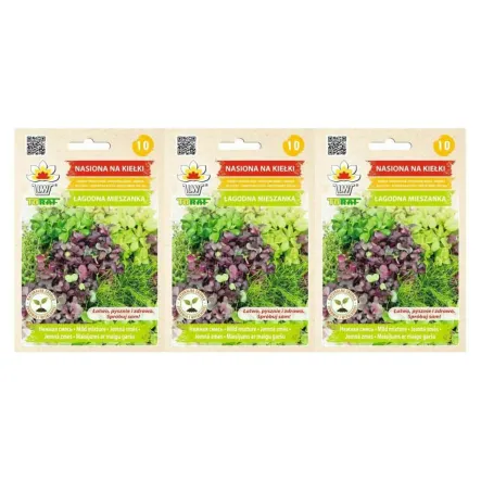 3 x Nasiona na Kiełki Mieszanka Łagodna 20 g - Toraf