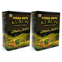 2 x Yerba Mate Kurupi Compuesta Especial Menta Boldo 0,5 kg