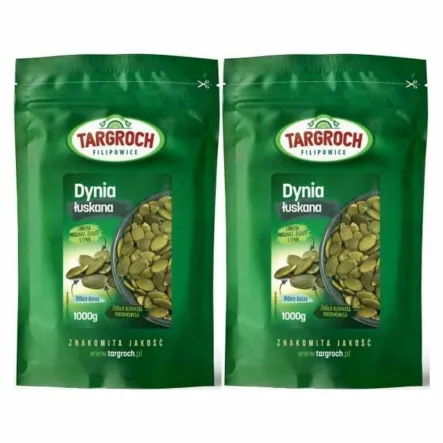 2 x Pestki Dyni bez Łupiny Doypack 1 kg - Targroch