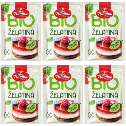 6 x Żelatyna w Proszku Bezglutenowa Bio 20 g – Amylon