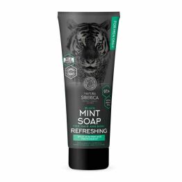 Czarne Mydło Miętowe Odświeżające do Włosów i Ciała MEN 200 ml - Natura Siberica