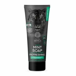 Czarne Mydło Miętowe Odświeżające do Włosów i Ciała MEN 200 ml - Natura Siberica