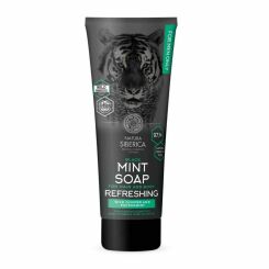 Czarne Mydło Miętowe Odświeżające do Włosów i Ciała MEN 200 ml - Natura Siberica