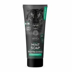 Czarne Mydło Miętowe Odświeżające do Włosów i Ciała MEN 200 ml - Natura Siberica