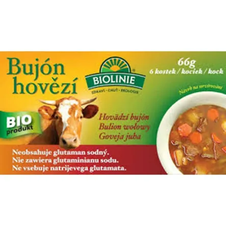 Bulion Wołowy Kostki 6 x 0,5 l 66 g Bezglutenowy Bio Probio