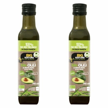 Olej z Awokado Extra Virgin Bio 500 ml (2 x 250 ml) - Big Nature