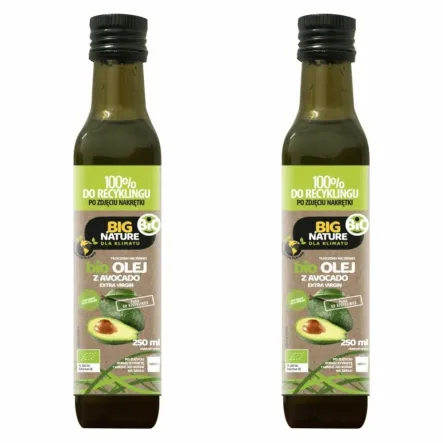 Olej z Awokado Extra Virgin Bio 500 ml (2 x 250 ml) - Big Nature