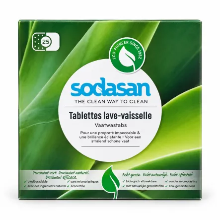 Tabletki do Zmywarek Ecocert 25 sztuk - Sodasan