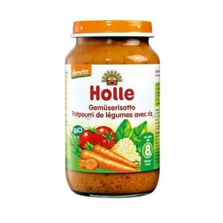Holle Danie Risotto Warzywa Z Ryżem Bio 220G od 8 mc