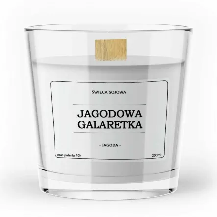 Sojowa Świeca Zapachowa JAGODOWA GALARETKA 200 ml - Vitafarm