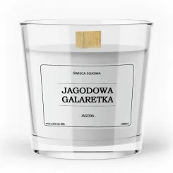 Sojowa Świeca Zapachowa JAGODOWA GALARETKA 200 ml - Vitafarm