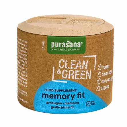 Tabletki Na Pamięć I Koncentrację Bio 36 g 60 tabletek - Purasana