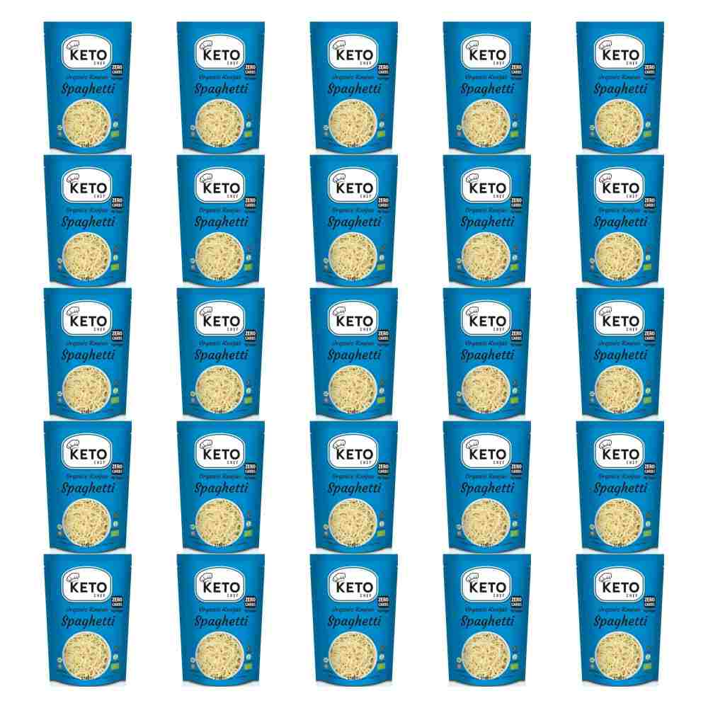 25 x  Makaron Keto (Konjac Typu Noodle Spaghetti) Bio 270 g (200 g) - Keto Chef
