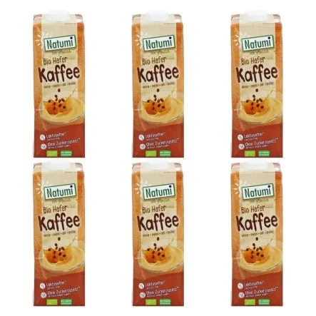6 x  Napój Owsiany o Smaku Kawy Bez Dodatku Cukru Bio 1 l - Natumi