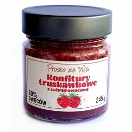 Konfitura Truskawkowa z Całymi Owocami Bio 245 g - Prosto Ze Wsi