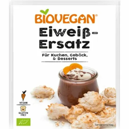 Zamiennik Białka Jaj w Proszku Wege Bezglutenowy Bio 20 g (2 x 10 g) - Biovegan
