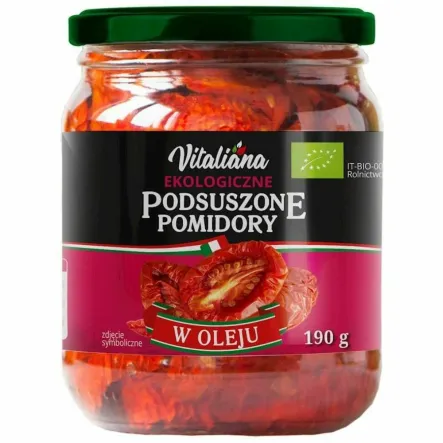 Pomidory Podsuszone w Oleju Bio 190 g - Vitaliana
