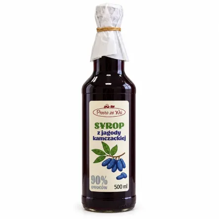 Syrop z Jagody Kamczackiej 90% Owoców 500 ml - Prosto ze Wsi