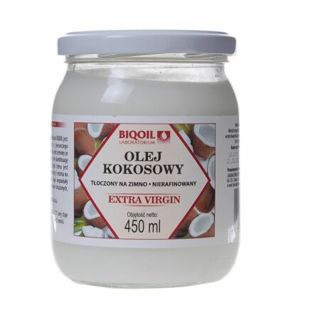 Olej Kokosowy Tłoczony na Zimno 450 ml - Biooil